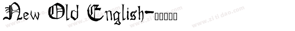 New Old English字体转换